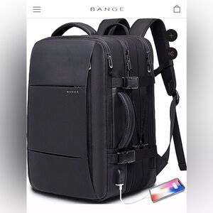 BANGE Weekender Carey-On Backpack 45L Travel Convertible Laptop